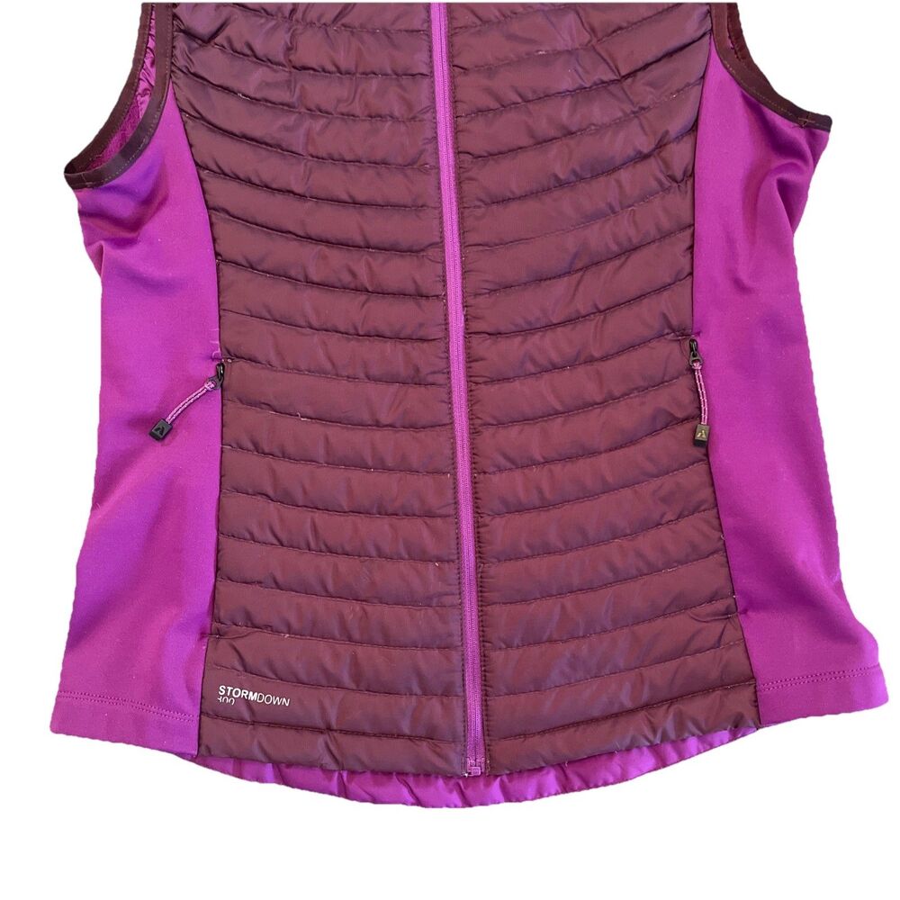 Eddie Bauer First Ascent Womens Size Small Down 800 Stormdown Purple Puffer Vest - Picture 3 of 9